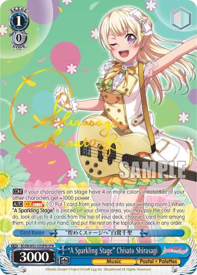 Image for "A Sparkling Stage" Chisato Shirasagi (SPM) (BanG Dream! Girls Band Party! MULTI LIVE) (BD/EN-W03-105SPM SPM) - Weiss Schwarz