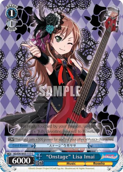 Image for "Onstage" Lisa Imai (BanG Dream! Girls Band Party! MULTI LIVE) (BD/EN-W03-117 C) - Weiss Schwarz