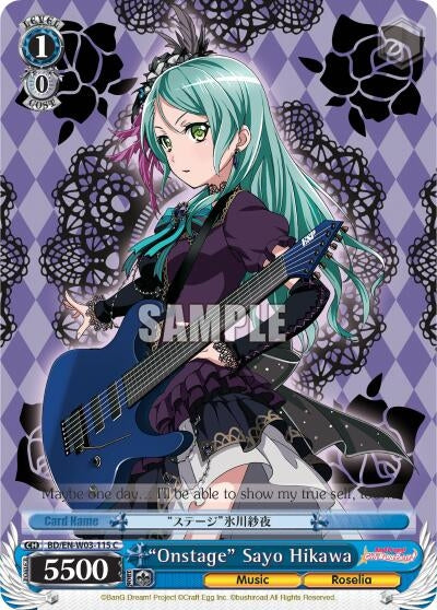 Image for "Onstage" Sayo Hikawa (BanG Dream! Girls Band Party! MULTI LIVE) (BD/EN-W03-115 C) - Weiss Schwarz