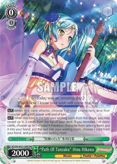 Image for "Path Of Tanzaku" Hina Hikawa (RRR) (BanG Dream! Girls Band Party! MULTI LIVE) (BD/EN-W03-028R RRR) - Weiss Schwarz