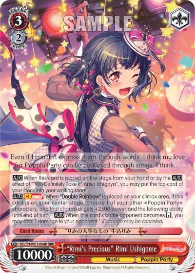 Image for "Rimi's Precious" Rimi Ushigome (RRR) (BanG Dream! Girls Band Party! MULTI LIVE) (BD/EN-W03-064R RRR) - Weiss Schwarz