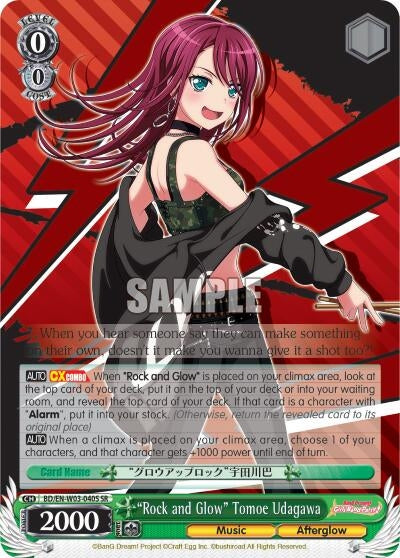 Image for "Rock and Glow" Tomoe Udagawa (SR) (BanG Dream! Girls Band Party! MULTI LIVE) (BD/EN-W03-040S SR) - Weiss Schwarz