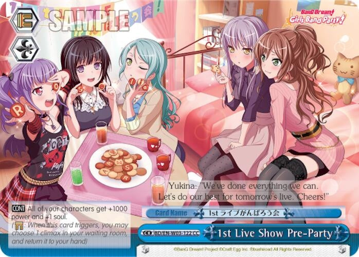 Image for 1st Live Show Pre-Party (BanG Dream! Girls Band Party! MULTI LIVE) (BD/EN-W03-122 CC) - Weiss Schwarz