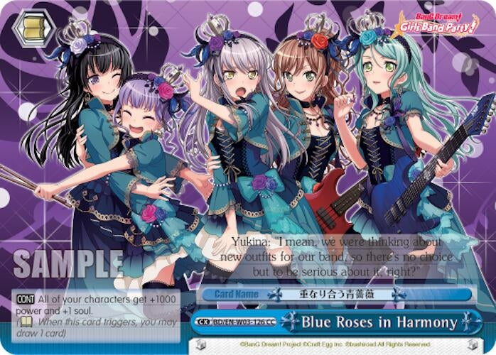 Image for Blue Roses in Harmony (BanG Dream! Girls Band Party! MULTI LIVE) (BD/EN-W03-126 CC) - Weiss Schwarz