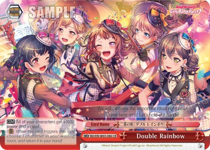 Image for Double Rainbow (BanG Dream! Girls Band Party! MULTI LIVE) (BD/EN-W03-086 CR) - Weiss Schwarz