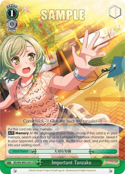 Image for Important Tanzaku (BanG Dream! Girls Band Party! MULTI LIVE) (BD/EN-W03-055 U) - Weiss Schwarz