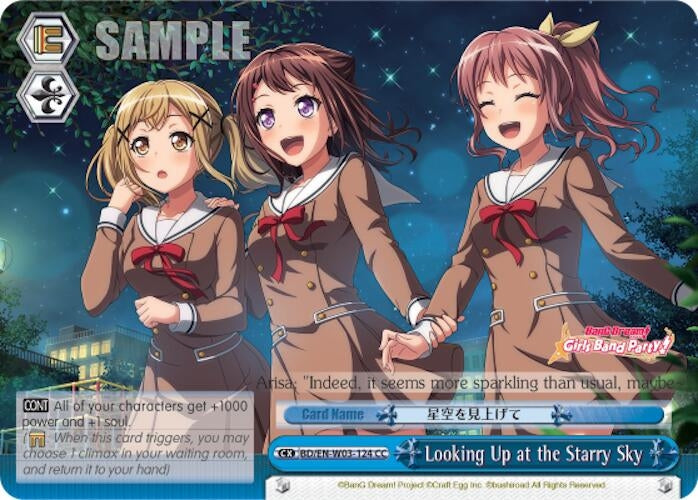 Image for Looking Up at the Starry Sky (BanG Dream! Girls Band Party! MULTI LIVE) (BD/EN-W03-124 CC) - Weiss Schwarz