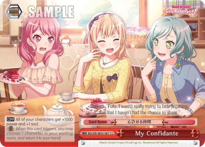 Image for My Confidante (BanG Dream! Girls Band Party! MULTI LIVE) (BD/EN-W03-087 CC) - Weiss Schwarz