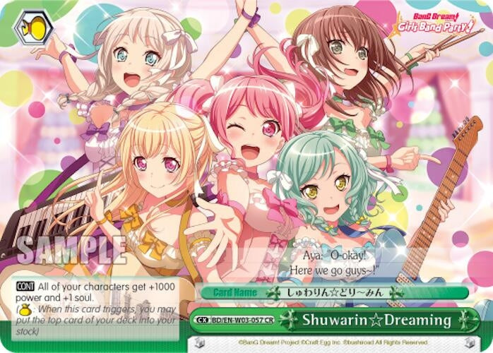 Image for Shuwarin Dreaming (BanG Dream! Girls Band Party! MULTI LIVE) (BD/EN-W03-057 CR) - Weiss Schwarz
