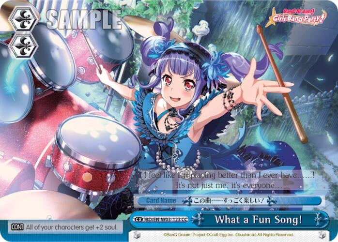 Image for What a Fun Song! (BanG Dream! Girls Band Party! MULTI LIVE) (BD/EN-W03-123 CC) - Weiss Schwarz