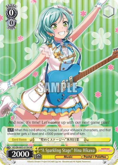 Image for "A Sparkling Stage" Hina Hikawa (HR) (BanG Dream! Girls Band Party! MULTI LIVE) (BD/EN-W03-015H HR) - Weiss Schwarz
