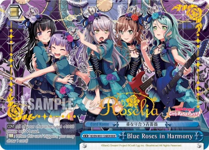 Image for Blue Roses in Harmony (BDR) (BanG Dream! Girls Band Party! MULTI LIVE) (BD/EN-W03-126BDR BDR) - Weiss Schwarz