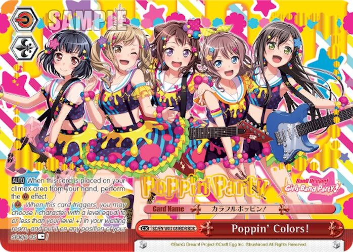 Image for Poppin'Colors! (BDR) (BanG Dream! Girls Band Party! MULTI LIVE) (BD/EN-W03-089BDR BDR) - Weiss Schwarz