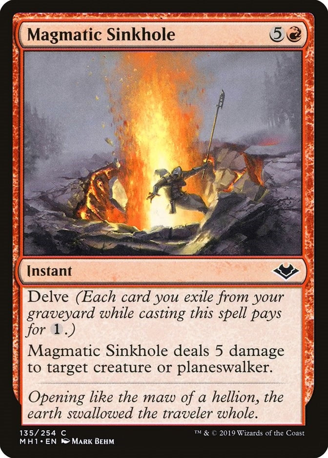 Image for Magmatic Sinkhole (Modern Horizons) (135) - Magic: The Gathering