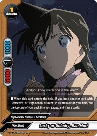 Image for Lucky or Unlucky, Ran Mori (S-UB-C01: Case Closed) (S-UB-C01/0026EN) - Future Card BuddyFight