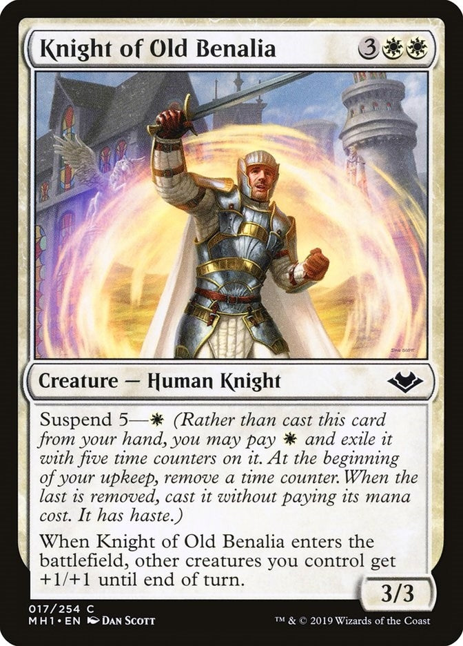 Image for Knight of Old Benalia (Modern Horizons) (17) - Magic: The Gathering