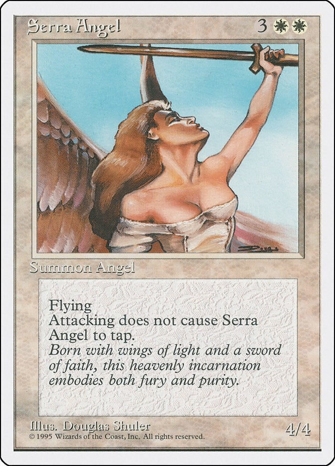 Image for Serra Angel (Fourth Edition) - Magic: The Gathering