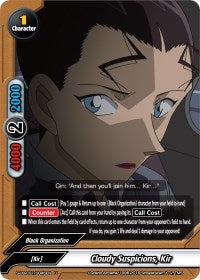 Image for Cloudy Suspicions, Kir (S-UB-C01: Case Closed) (S-UB-C01/0045EN) - Future Card BuddyFight
