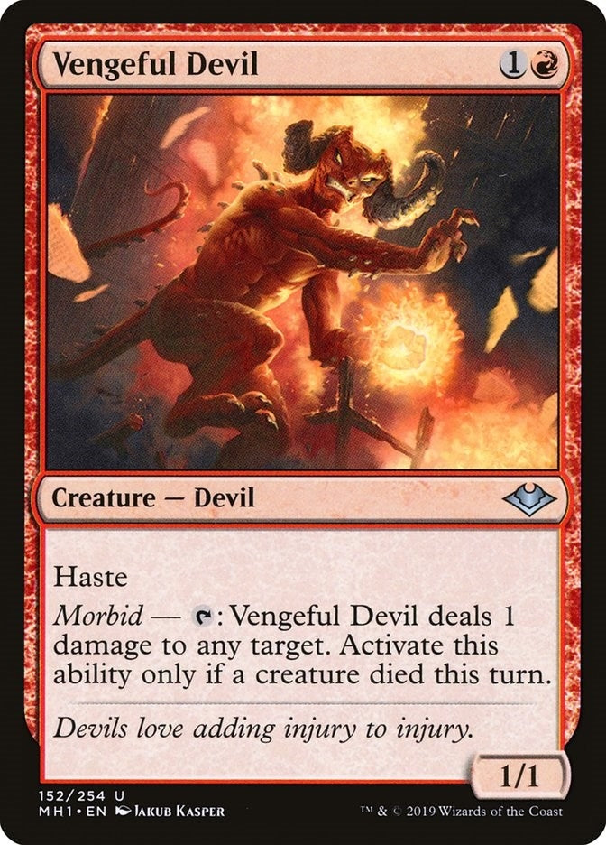 Image for Vengeful Devil (Modern Horizons) (152) - Magic: The Gathering