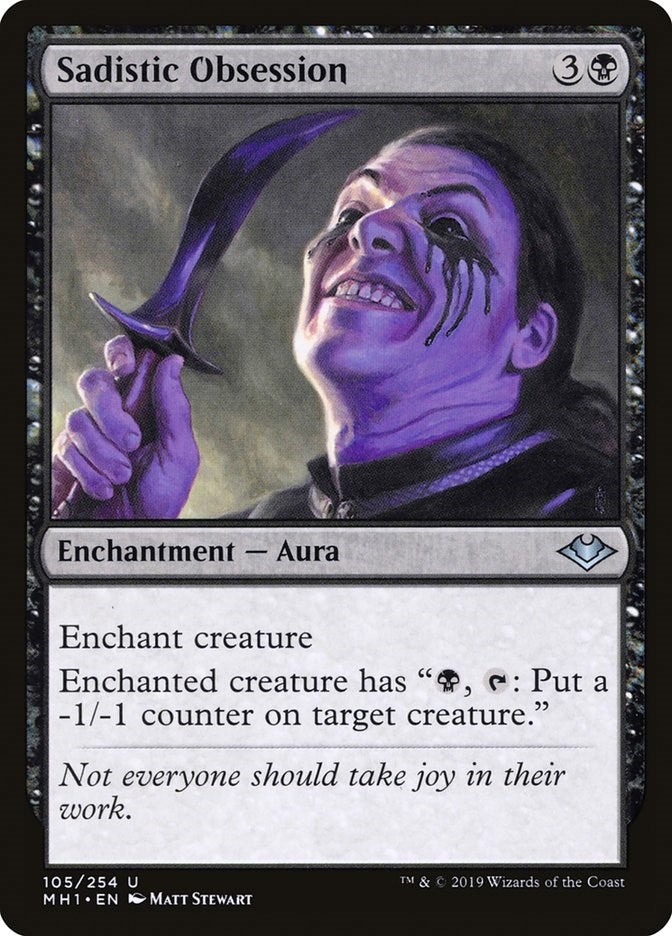 Image for Sadistic Obsession (Modern Horizons) (105) - Magic: The Gathering