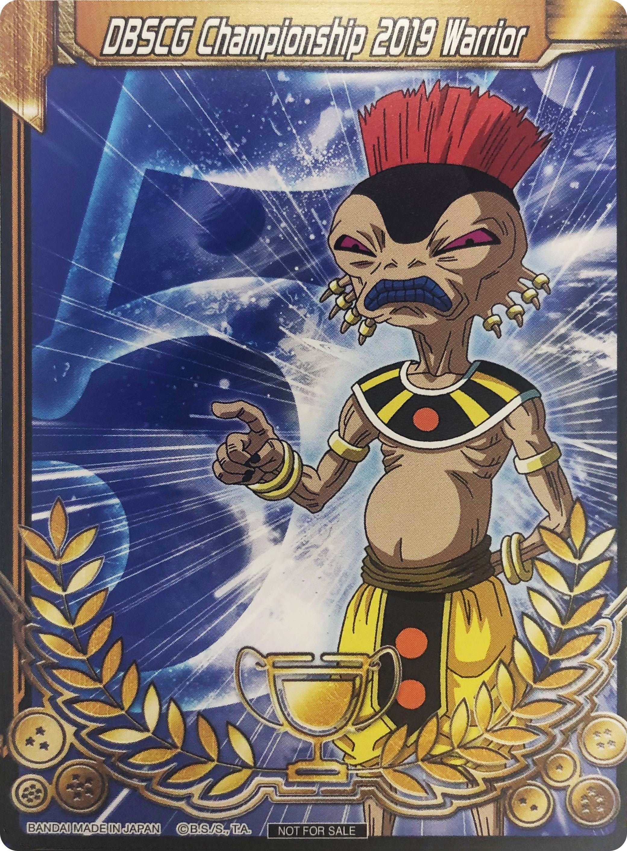 Image for DBSCG Championship 2019 Warrior (Merit Card) - Universe 5 "Arak" (Tournament Promotion Cards) (5) - Dragon Ball Super: Masters