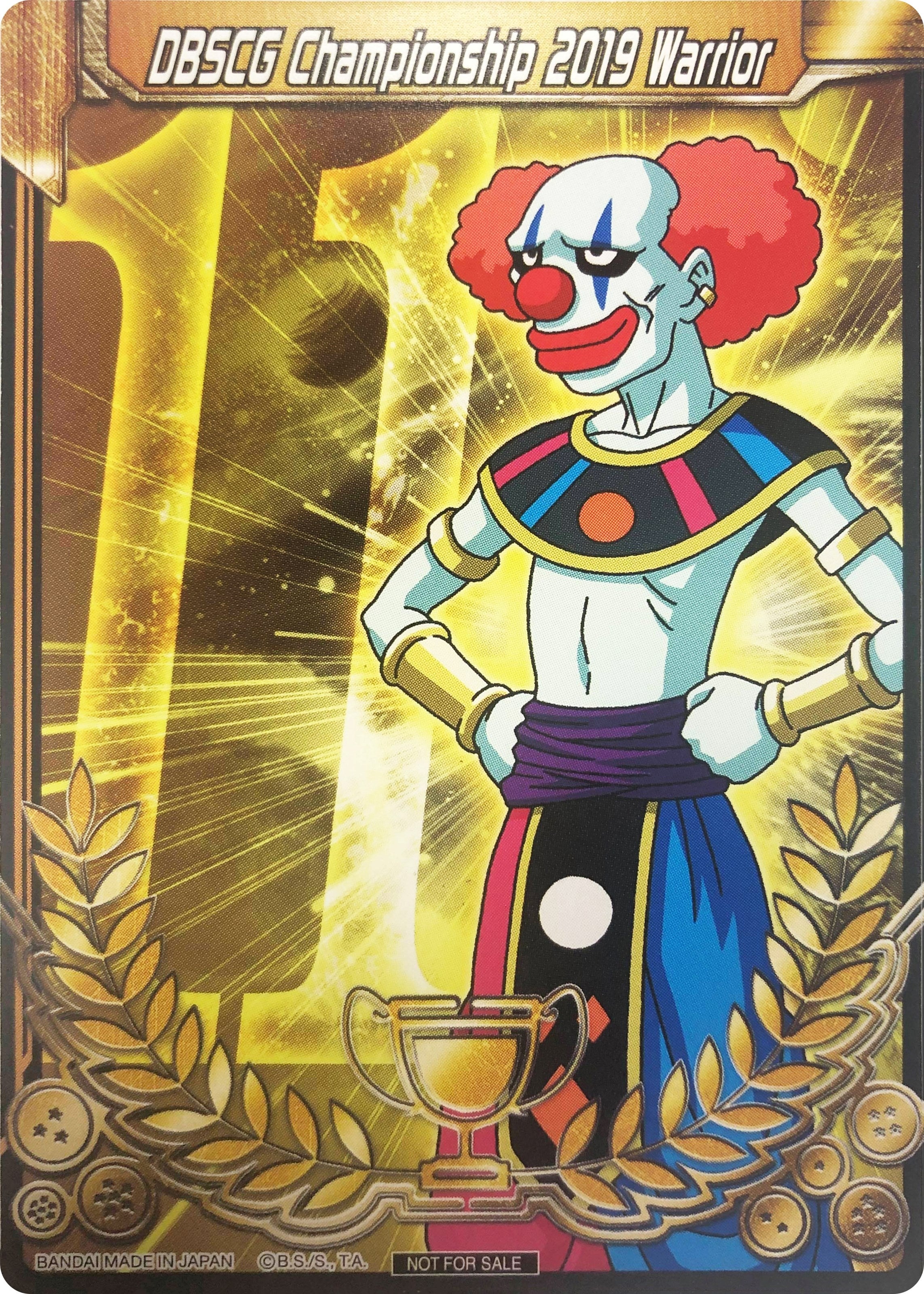 Image for DBSCG Championship 2019 Warrior (Merit Card) - Universe 11 "Belmod" (Tournament Promotion Cards) (11) - Dragon Ball Super: Masters