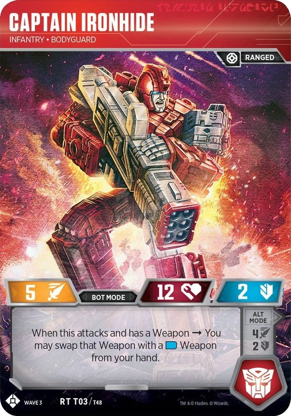 Image for Captain Ironhide - Infantry Bodyguard (War for Cybertron: Siege I) (T03) - Transformers TCG