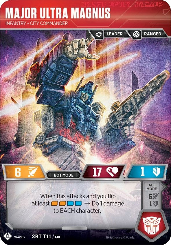 Image for Major Ultra Magnus - Infantry City Commander (War for Cybertron: Siege I) (T11) - Transformers TCG