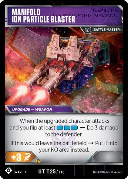 Image for Raider Aimless - Air Force Weapons // Manifold Ion Particle Blaster (War for Cybertron: Siege I) (T25) - Transformers TCG