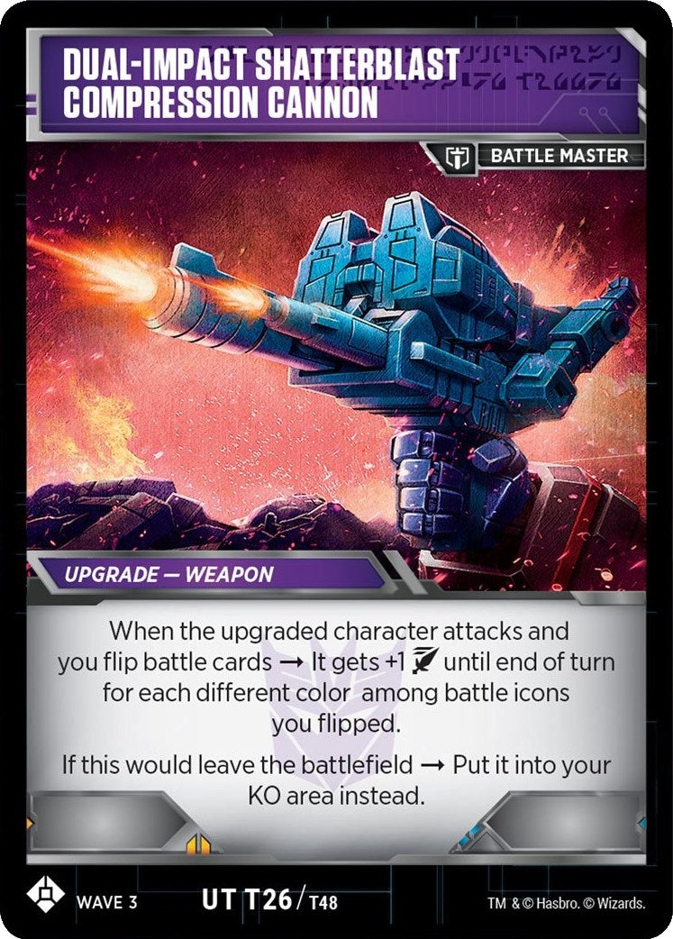 Image for Raider Blowpipe - Air Force Weapons // Dual-Impact Shatterblast Compression Cannon (War for Cybertron: Siege I) (T26) - Transformers TCG