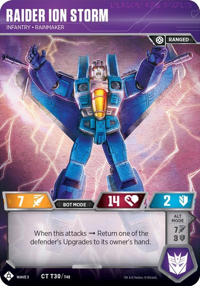 Image for Raider Ion Storm - Infantry Rainmaker (War for Cybertron: Siege I) (T30) - Transformers TCG