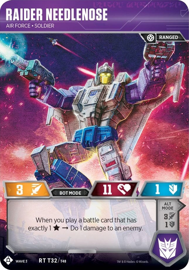 Image for Raider Needlenose - Air Force Soldier (War for Cybertron: Siege I) (T32) - Transformers TCG