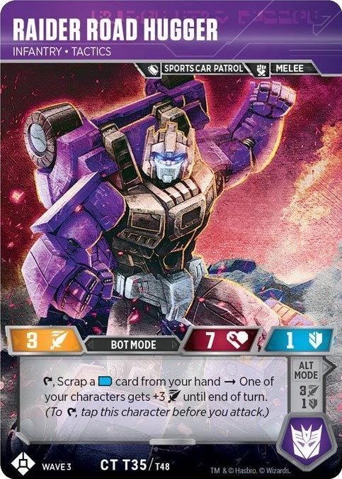Image for Raider Road Hugger - Infantry Tactics (War for Cybertron: Siege I) (T35) - Transformers TCG
