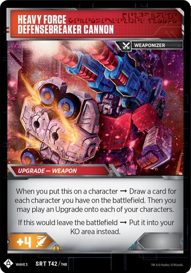 Image for Sergeant Cog - Artillery Mechanic // Heavy Force Defensebreaker Cannon (War for Cybertron: Siege I) (T42) - Transformers TCG