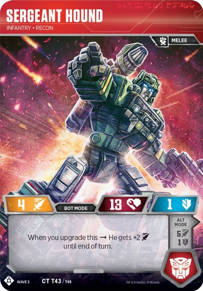 Image for Sergeant Hound - Infantry Recon (War for Cybertron: Siege I) (T43) - Transformers TCG