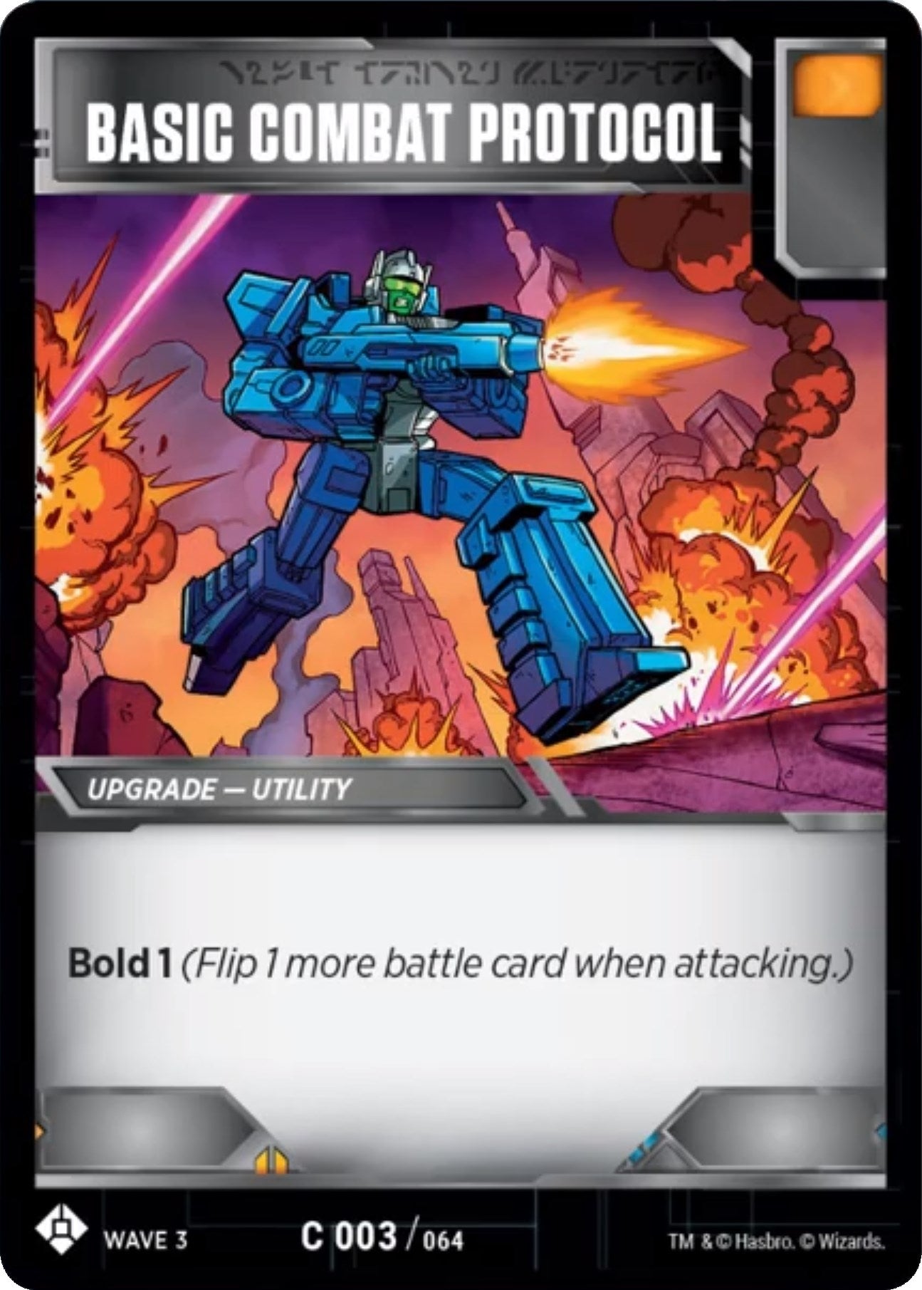 Image for Basic Combat Protocol (War for Cybertron: Siege I) (3) - Transformers TCG