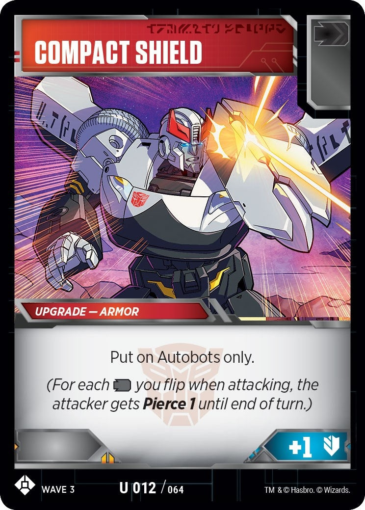 Image for Compact Shield (War for Cybertron: Siege I) (12) - Transformers TCG
