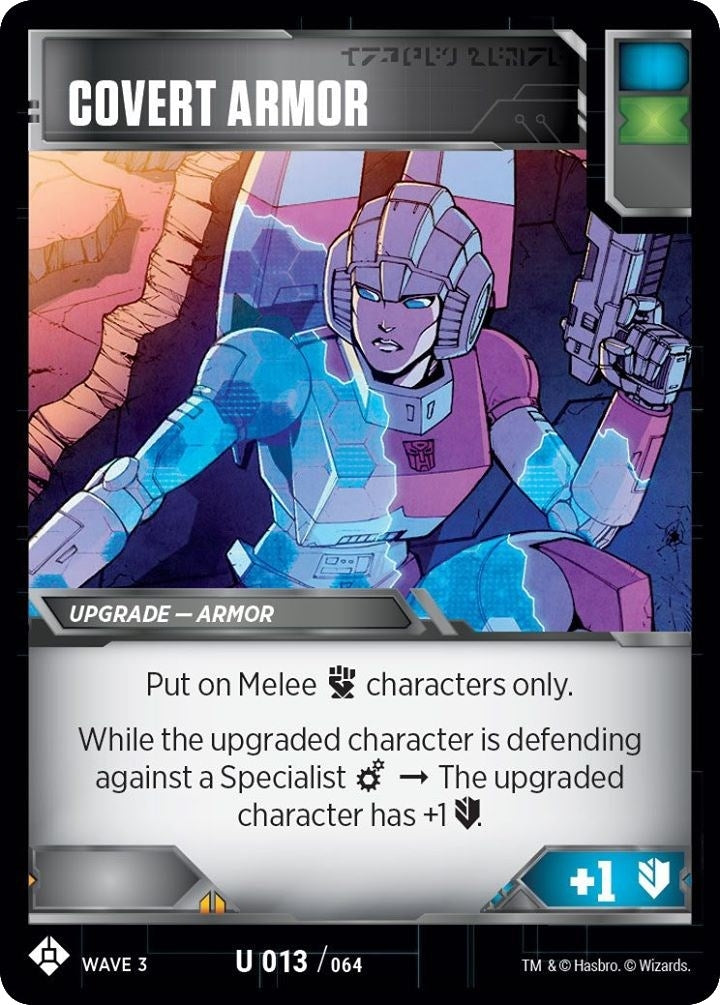 Image for Covert Armor (War for Cybertron: Siege I) (13) - Transformers TCG