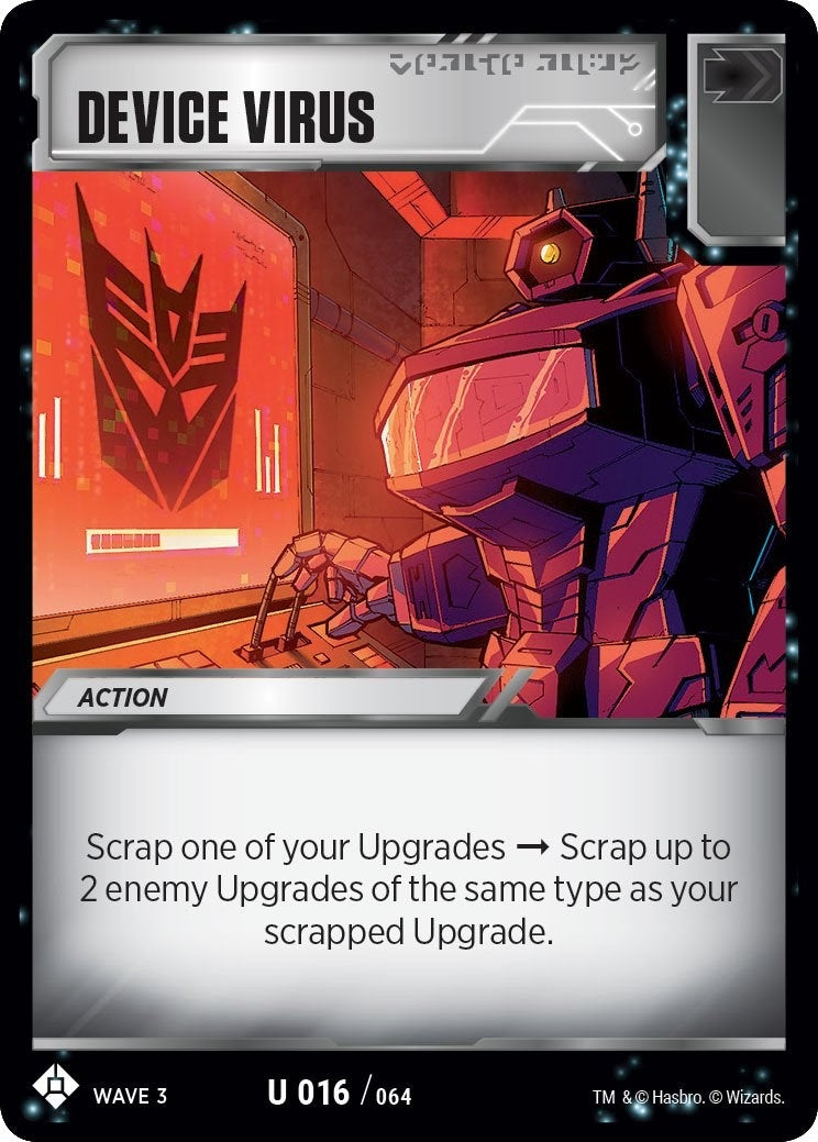Image for Device Virus (War for Cybertron: Siege I) (16) - Transformers TCG