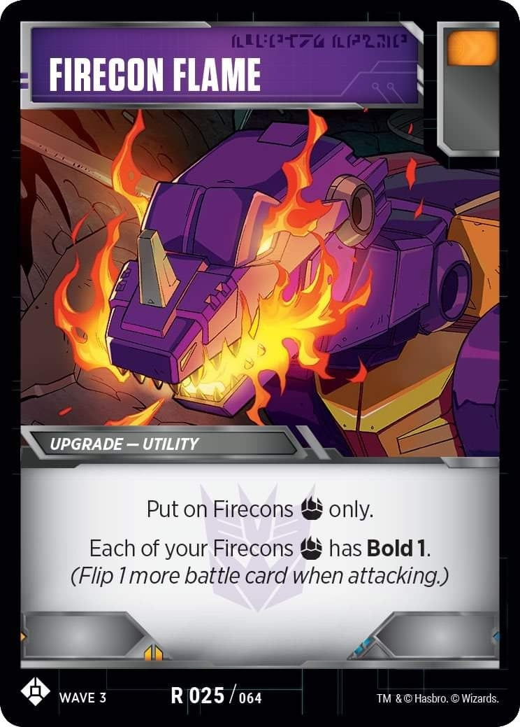 Image for Firecon Flame (War for Cybertron: Siege I) (25) - Transformers TCG