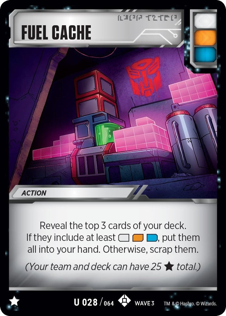 Image for Fuel Cache (War for Cybertron: Siege I) (28) - Transformers TCG