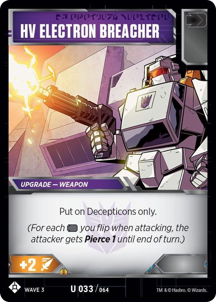 Image for HV Electron Breacher (War for Cybertron: Siege I) (33) - Transformers TCG