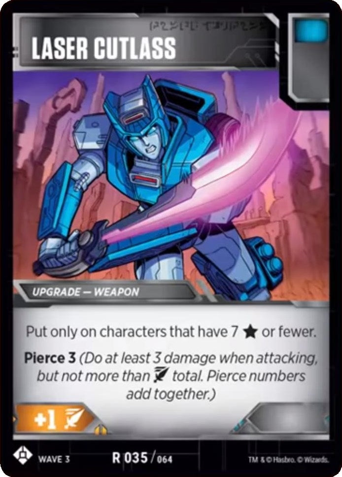Image for Laser Cutlass (War for Cybertron: Siege I) (35) - Transformers TCG
