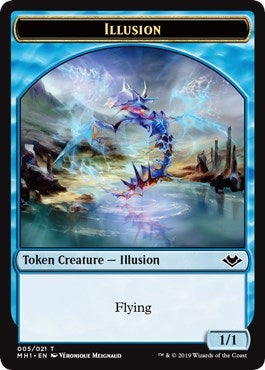 Image for Illusion // Elephant Double-Sided Token (Modern Horizons) (5 // 12) - Magic: The Gathering