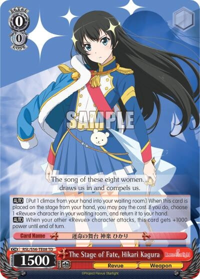 Image for The Stage of Fate, Hikari Kagura (Revue Starlight) (RSL/S56-TE08 TD) - Weiss Schwarz