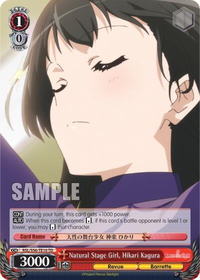Image for Natural Stage Girl, Hikari Kagura (Revue Starlight) (RSL/S56-TE10 TD) - Weiss Schwarz