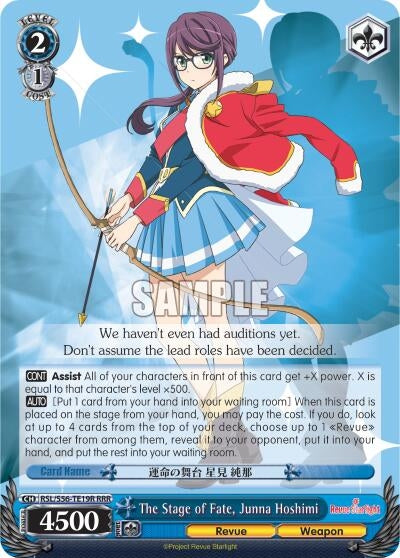 Image for The Stage of Fate, Junna Hoshimi (RRR) (Revue Starlight) (RSL/S56-TE19R RRR) - Weiss Schwarz