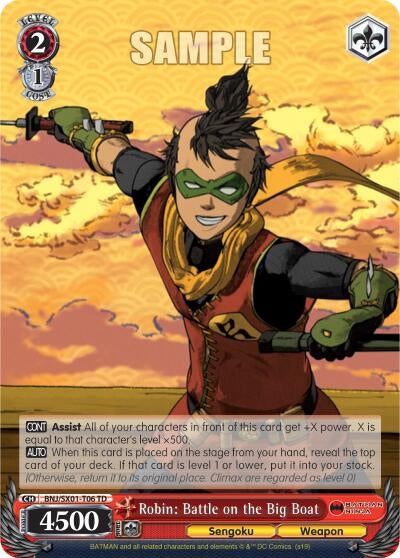 Image for Robin: Battle on the Big Boat (Batman Ninja) (BNJ/SX01-T06 TD) - Weiss Schwarz