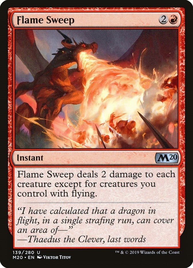 Image for Flame Sweep (Core Set 2020) (139) - Magic: The Gathering