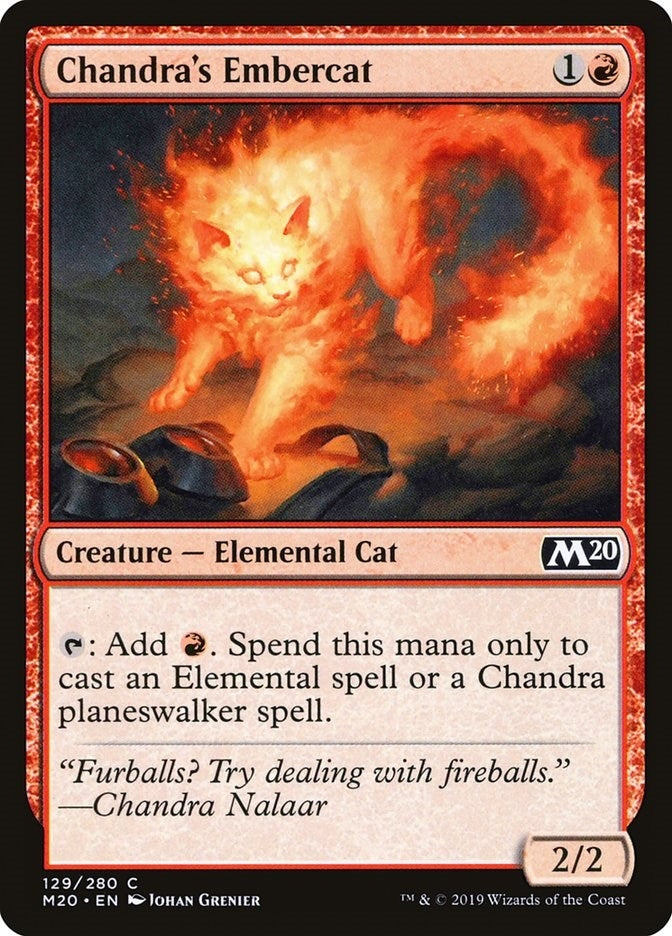 Image for Chandra's Embercat (Core Set 2020) (129) - Magic: The Gathering